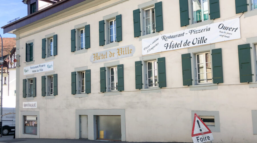 Hotel de Ville d’Oron – Peintre lettre – Logo